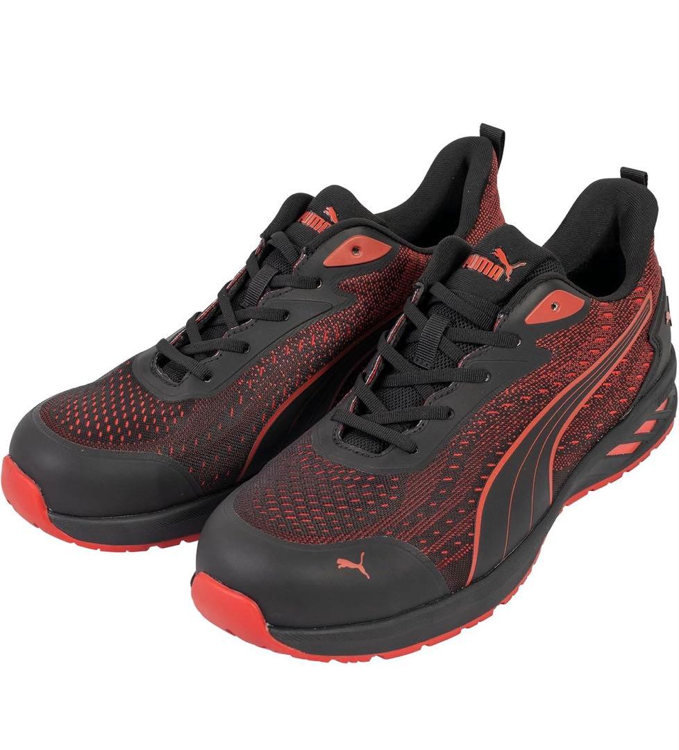 未使用品　Puma 安全靴 ブラック/レッド 27cm