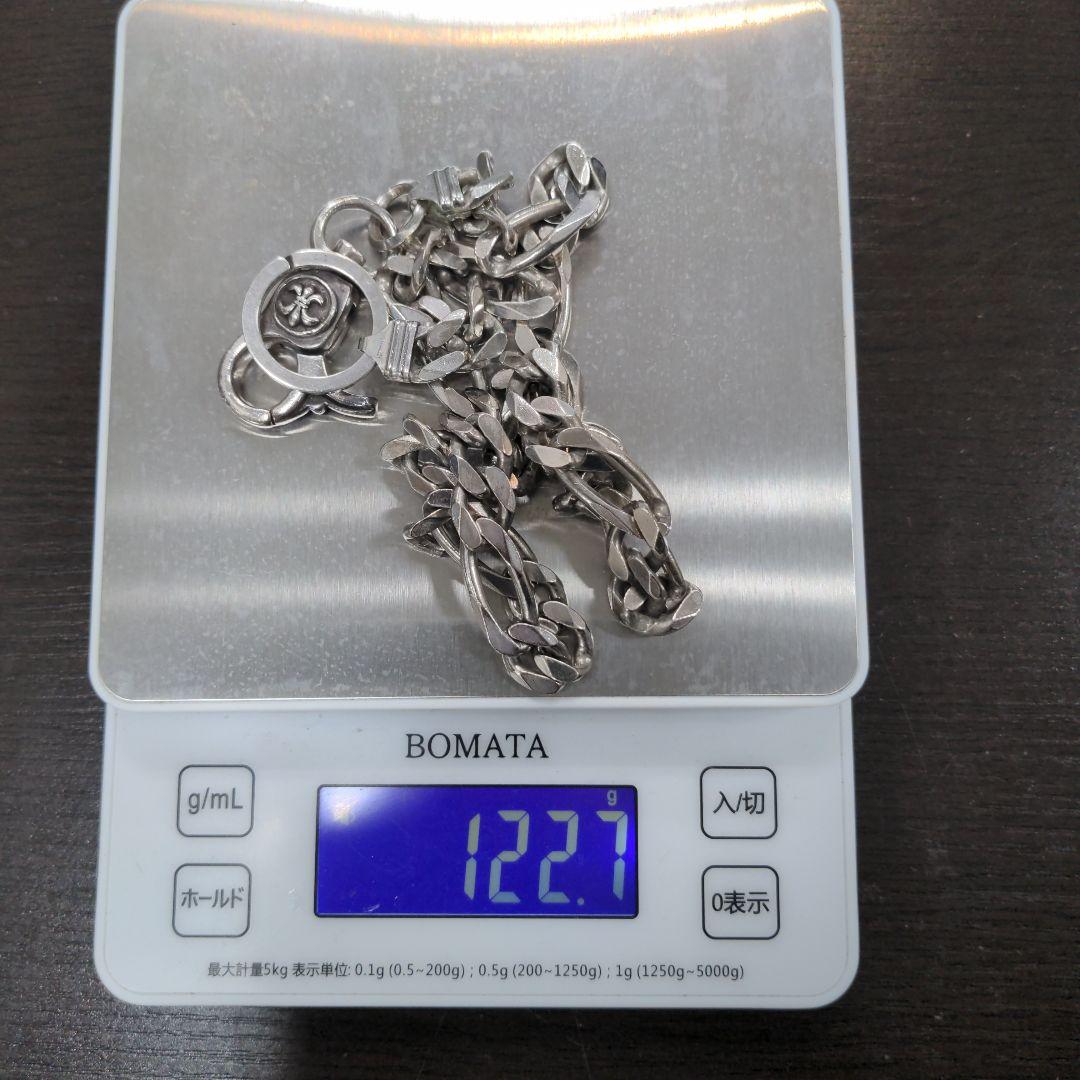 シルバーリンクチェーンウォレットチェーン925刻印