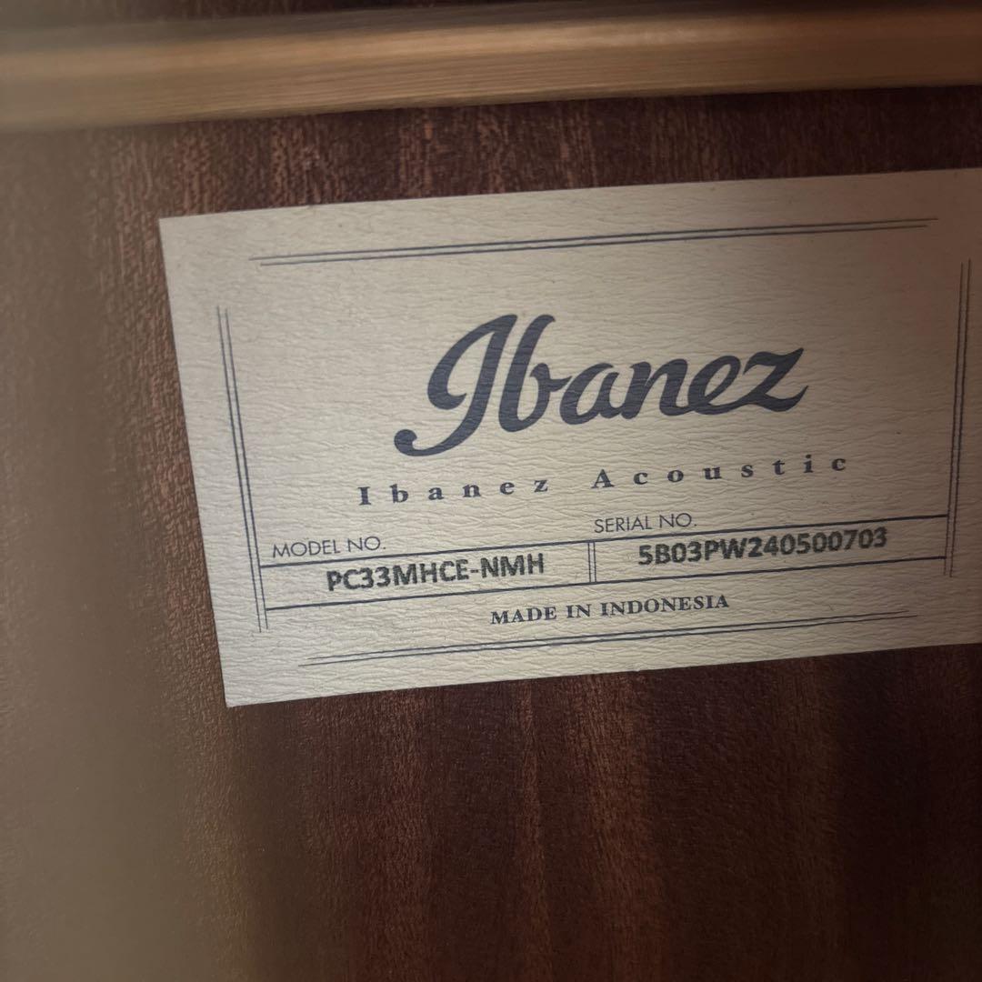 R*C様 Ibanez PC33MHCE-NMHアコースティックギター