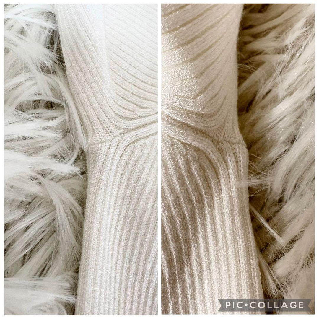 極美品✨トッカ ニットドレス ワンピース＋カーディガン アンサンブル 花刺繍