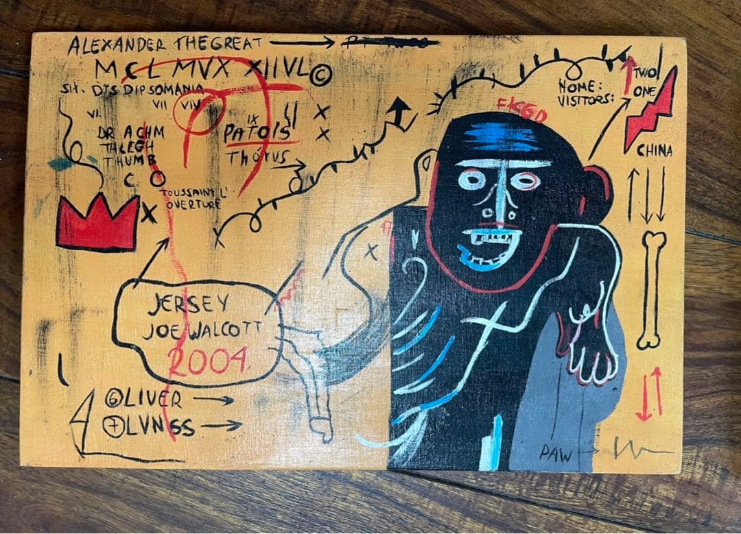 バスキア JEAN-MICHEL BASQUIAT 油絵 3
