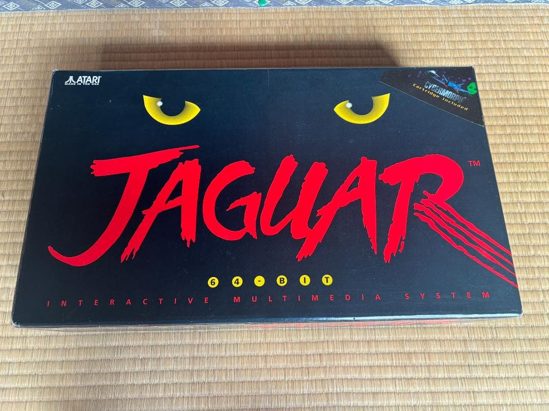 Atari Jaguar 本体と付属品　＋ソフト3本