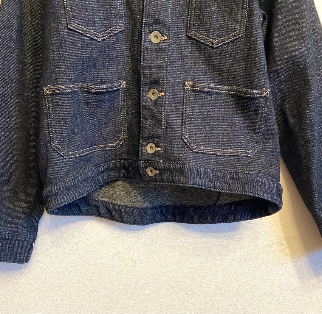 de’nicher ダークデニム ノーカラージャケット