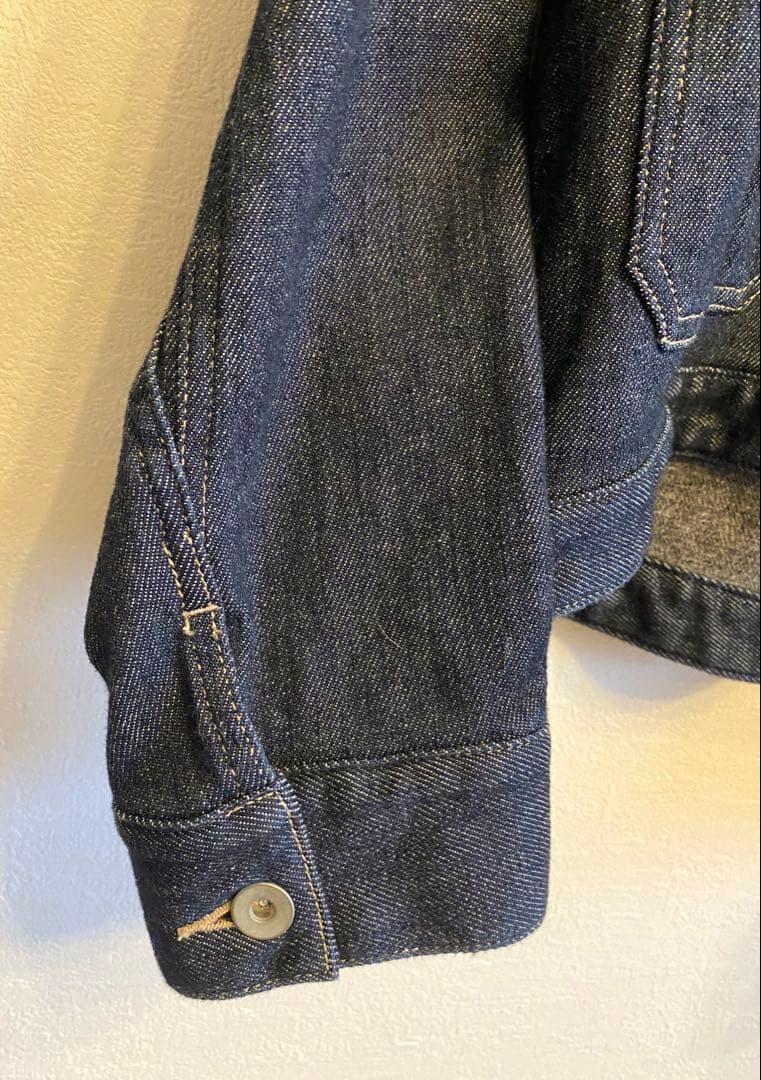 de’nicher ダークデニム ノーカラージャケット