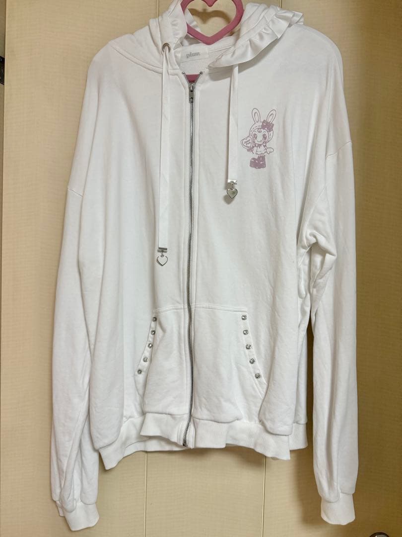 piumxMezzo Piano ベリエちゃんハートケーキパーカー ホワイト