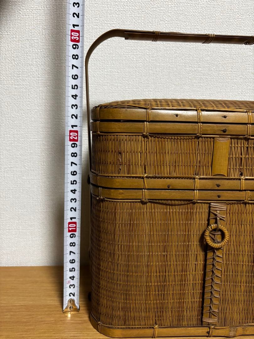 レトロ　竹細工　竹籠　インテリア