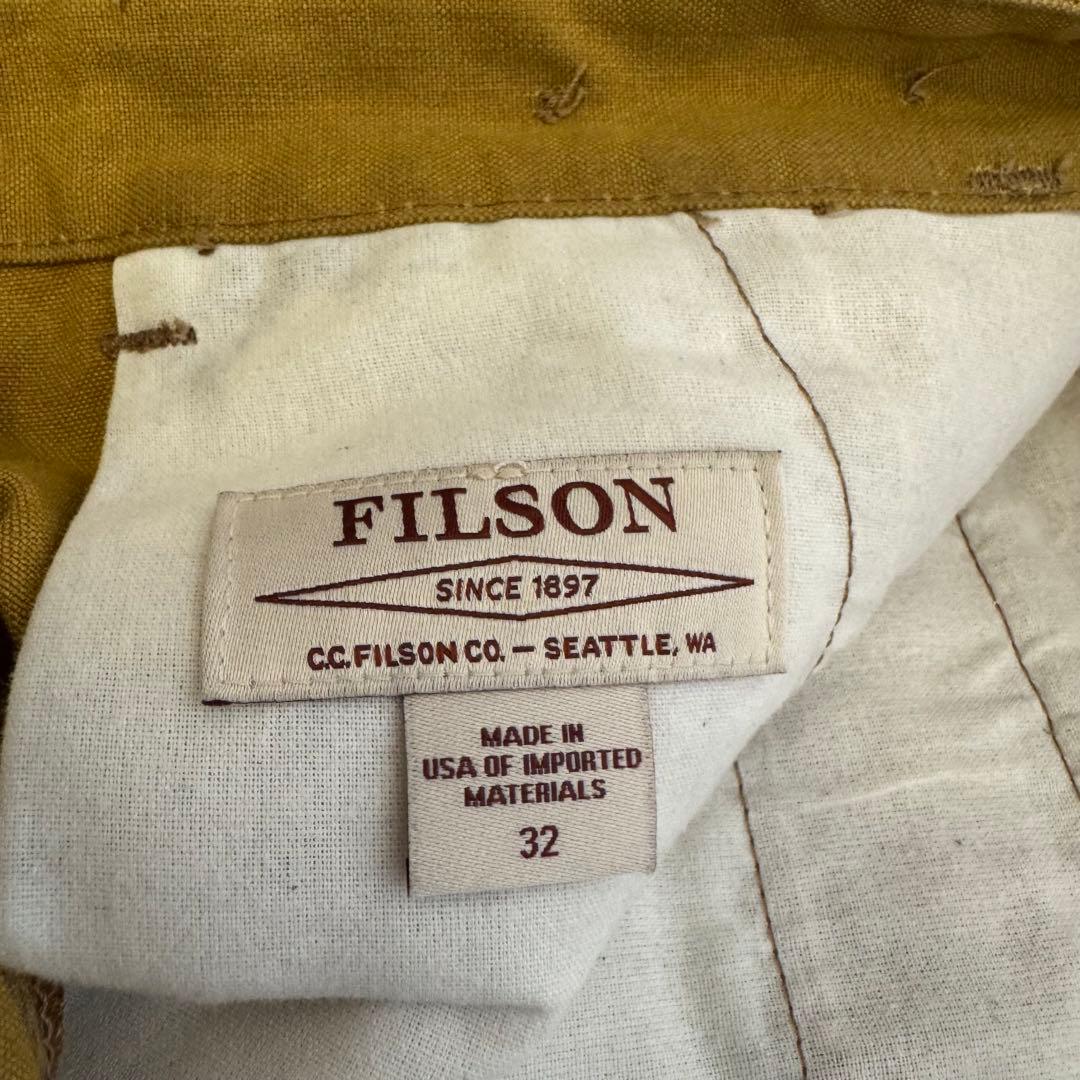 フィルソン オイルドパンツ ダック 32インチ アメリカ製