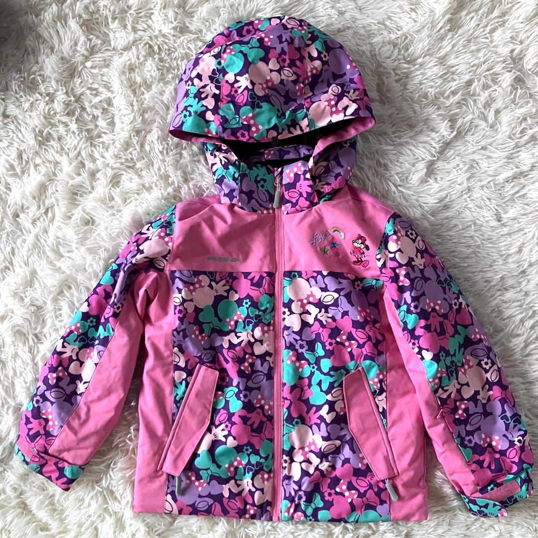 #A11✨phenix×Disney✨スキーウェア 上下 120 女の子 雪遊び