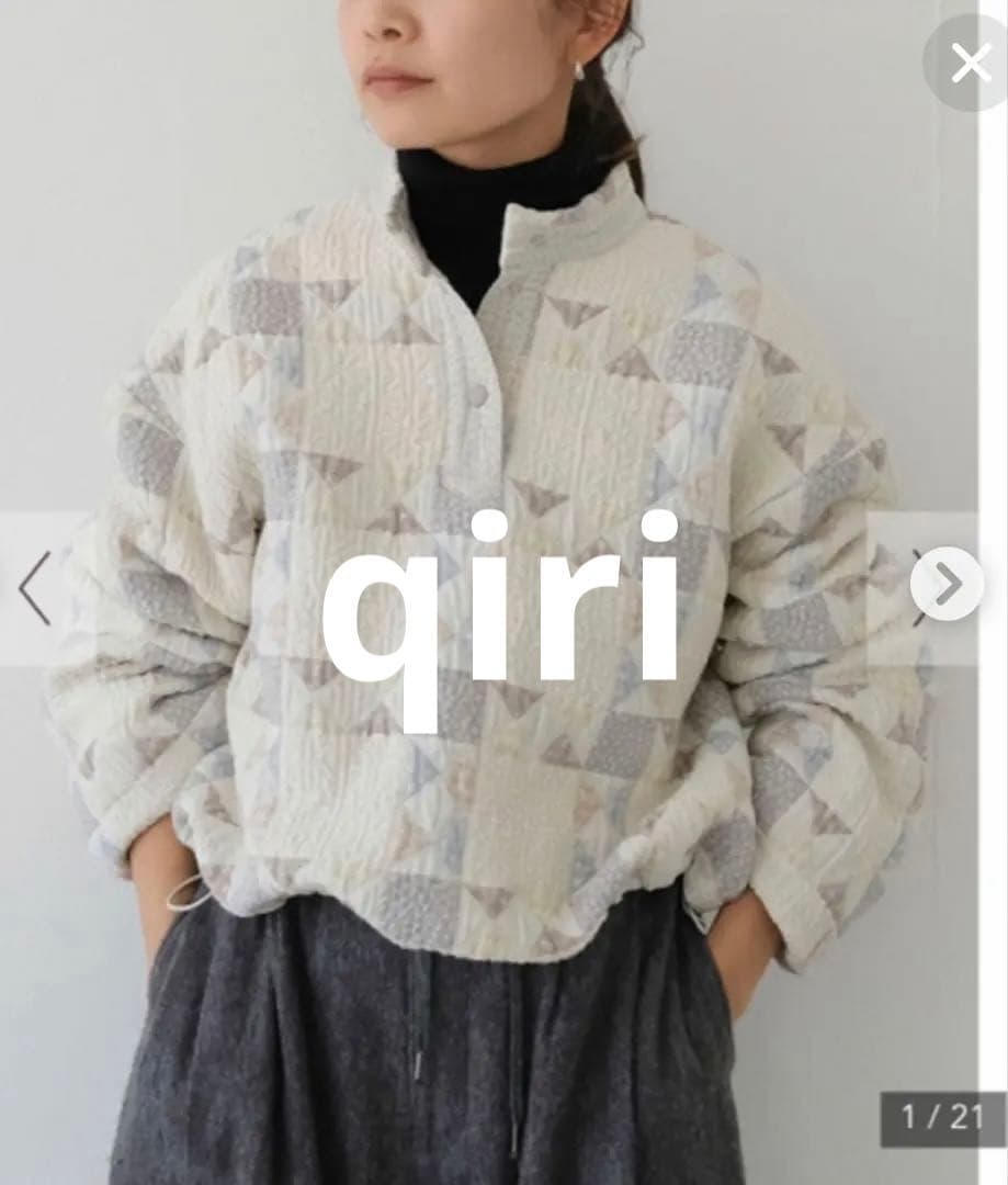 qiri パッチワークキルトジャガード