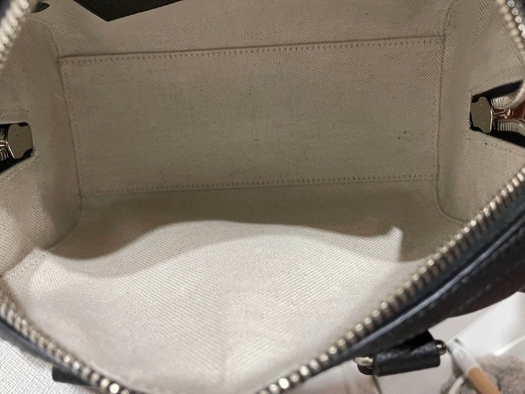 【本日限りセール】GUCCI ブラックレザージャンボGGミニダッフルバッグ