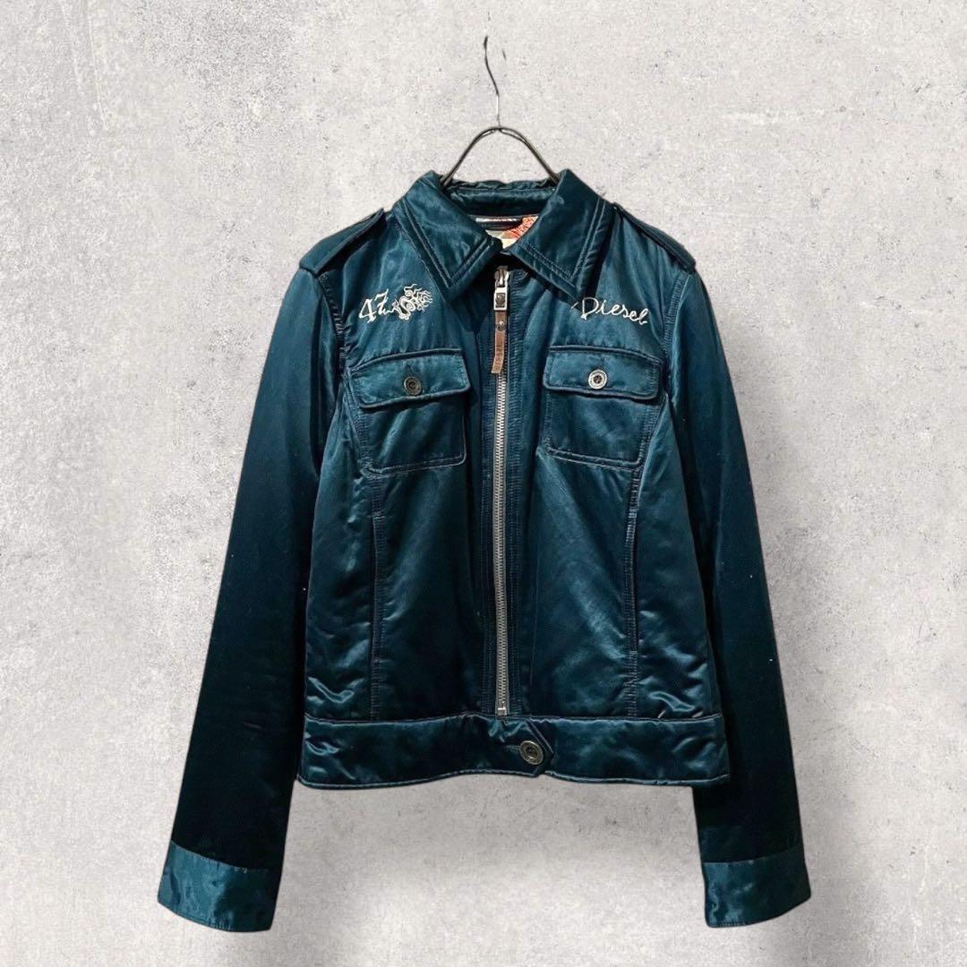 希少 rare DIESEL ディーゼル スカジャン ベトジャン 刺繍 パンサー