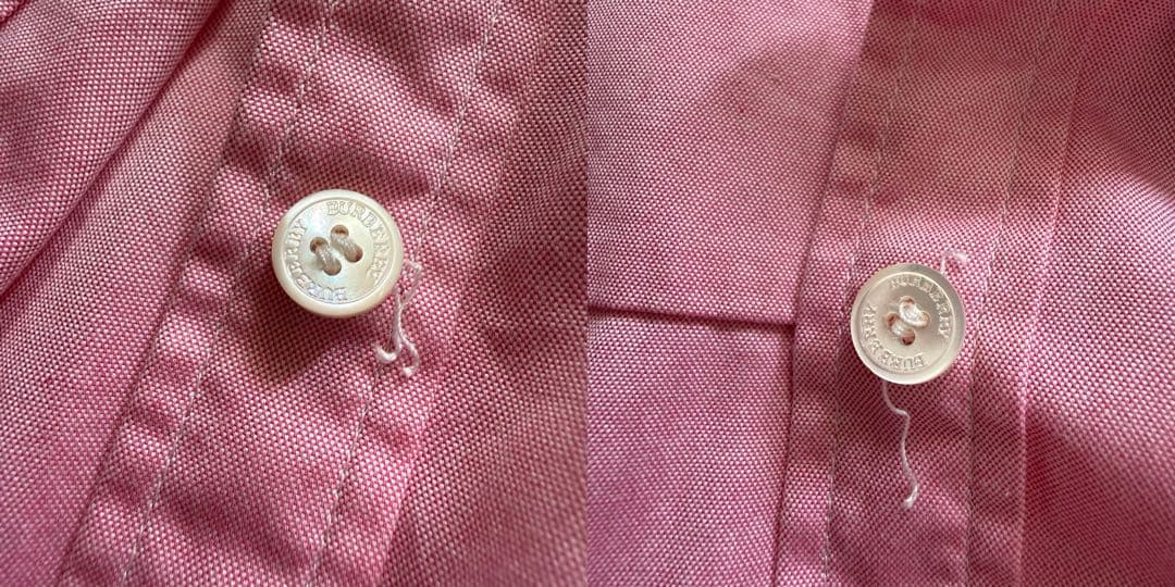 美品 BURBERRY バーバリー コットンシャツ ピンク ノバチェック 46