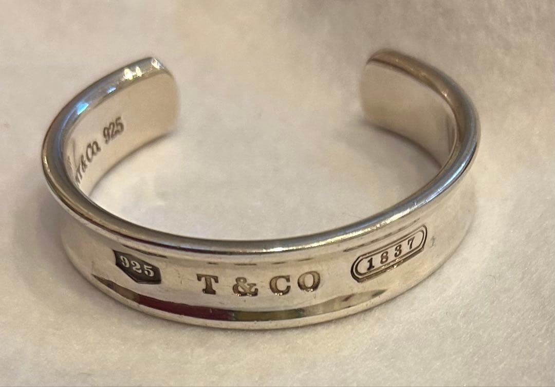 ティファニー　Tiffany 付属品有　925シルバー バングル 1837