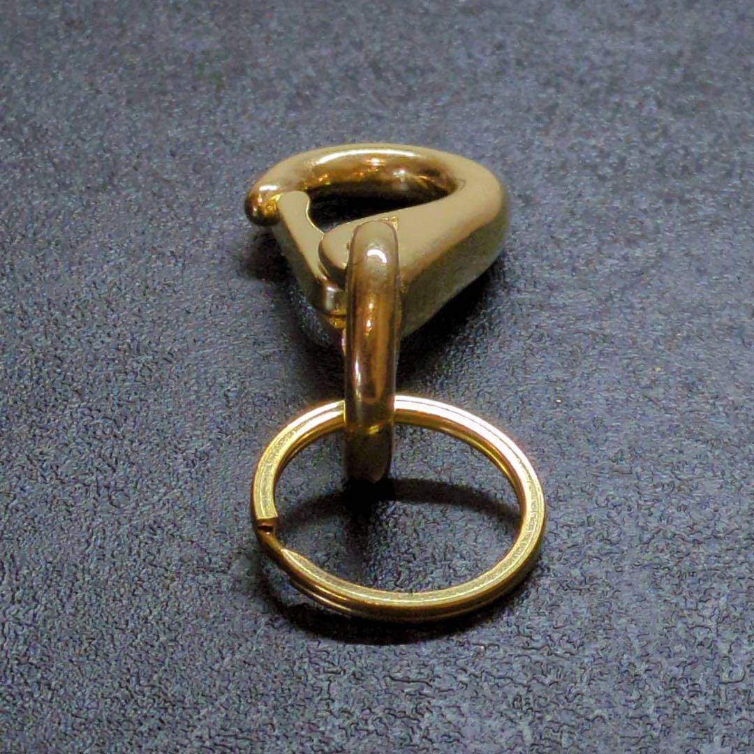 tettetetsuo真鍮　スナップフックA-BIG　キーリング　✖️12