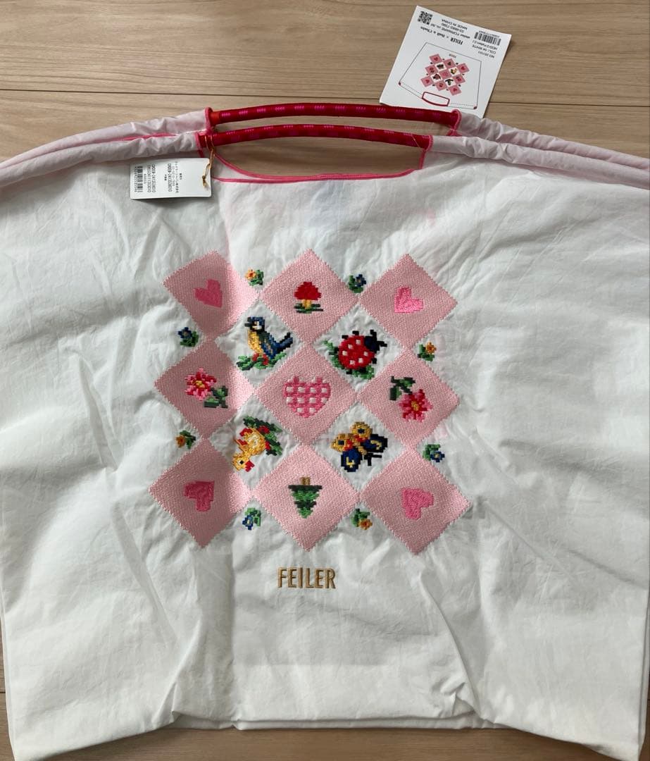 FEILER 刺繍デザイン エコバッグ　Lサイズ　正規品