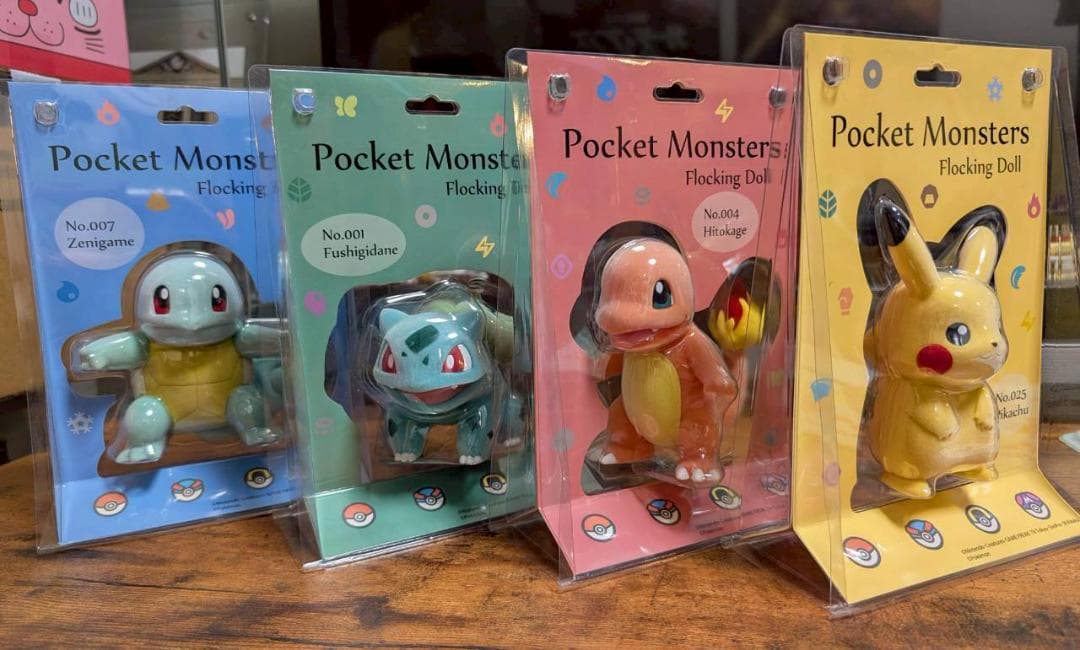 フロッキングドール ポケモン 4体セット セキグチ