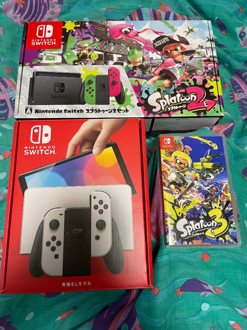 Nintendo Switch 本体(初代+有機EL ) + Splatoon3