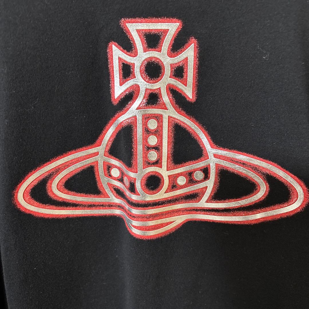 お値下げ‼️新作❣️新品❣️黒 長袖Tシャツ 赤グラフィックプリント