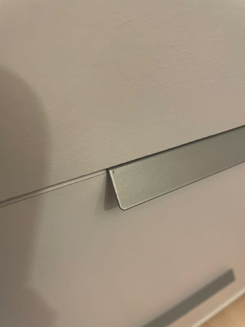 【LOWYA】ホワイト木製チェスト 5引き出し