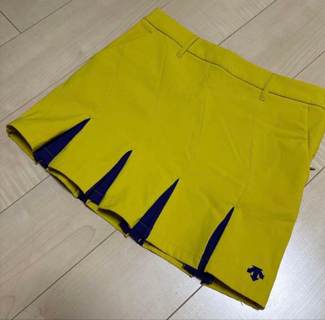 美品　デサント　ゴルフ　トップス　スカート　セットアップ　裏起毛　秋冬　L