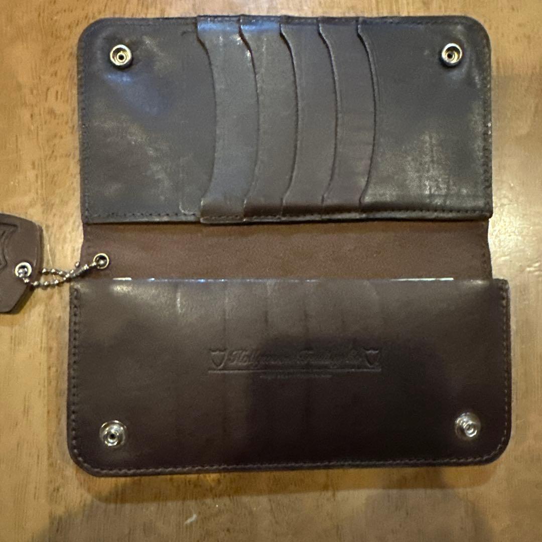 HTC ダークブラウン レザー ウォレットのみ