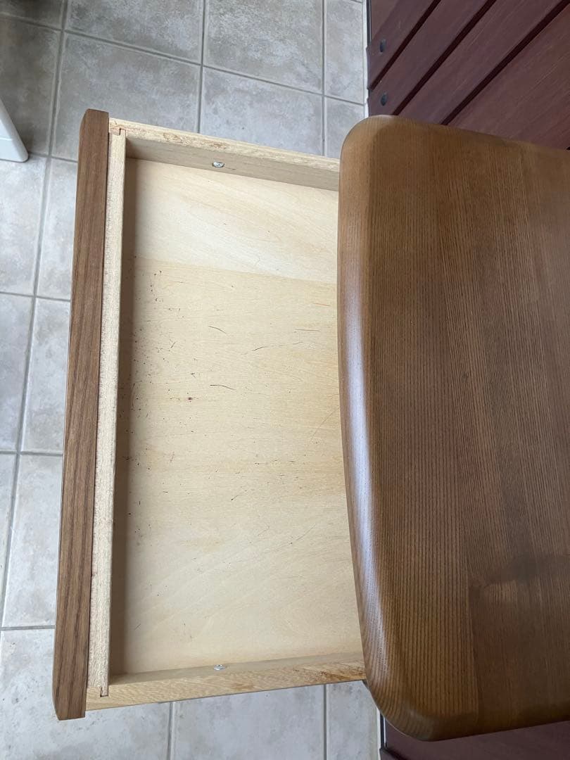 カリモク ◉Karimoku 電話台 引き出し・扉付き収納 コンセント付き