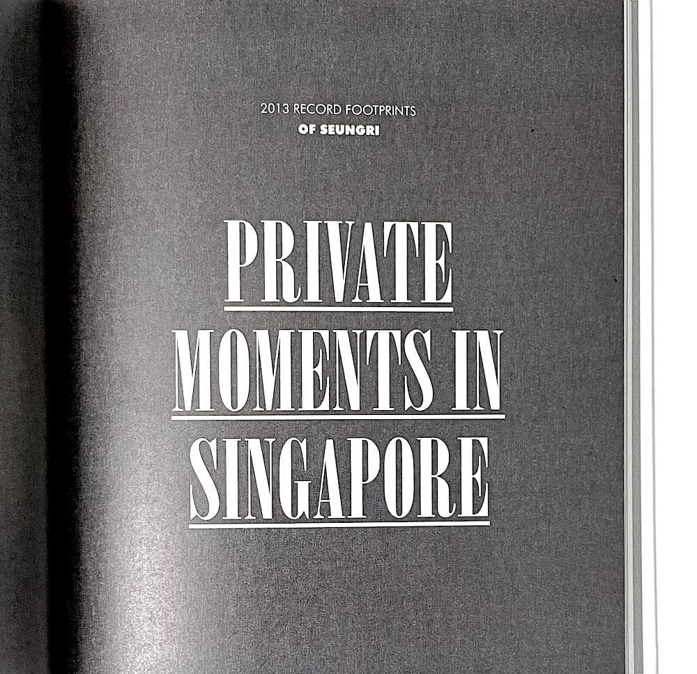 絶版本 SEUNGRI'S 2ND MINI ALBUM MAKING BOOK