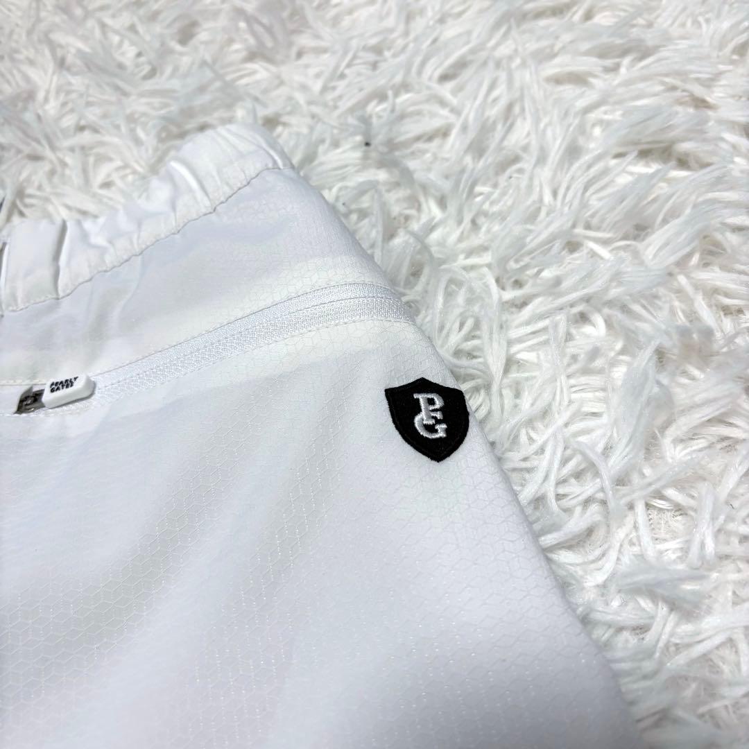 最新作 パーリーゲイツ スカート プリーツ ホワイト 蓄熱 ショート