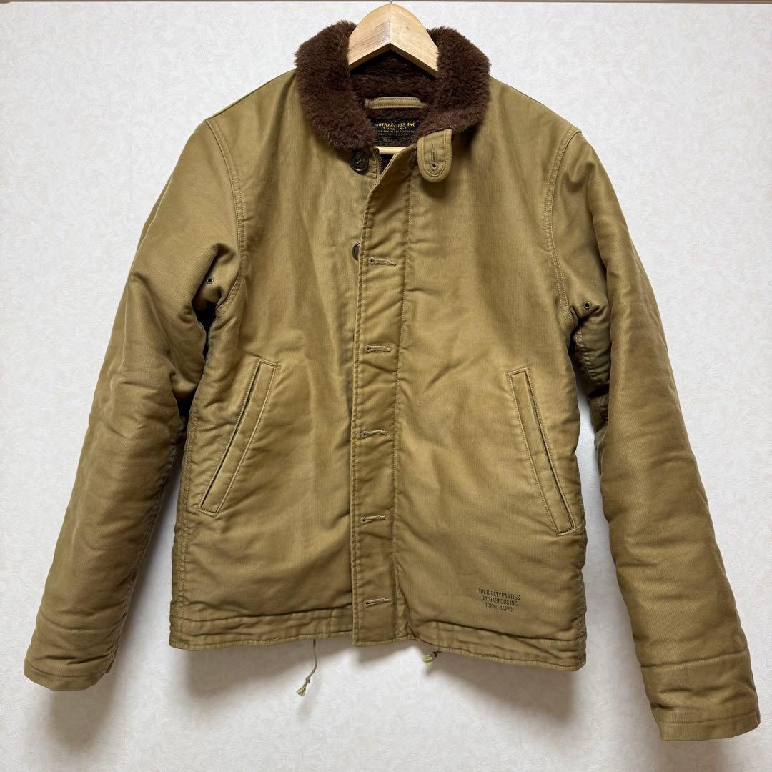 ジャケット・アウター WACKO MARIA ALPACA BOA N-1 DECK JACKET