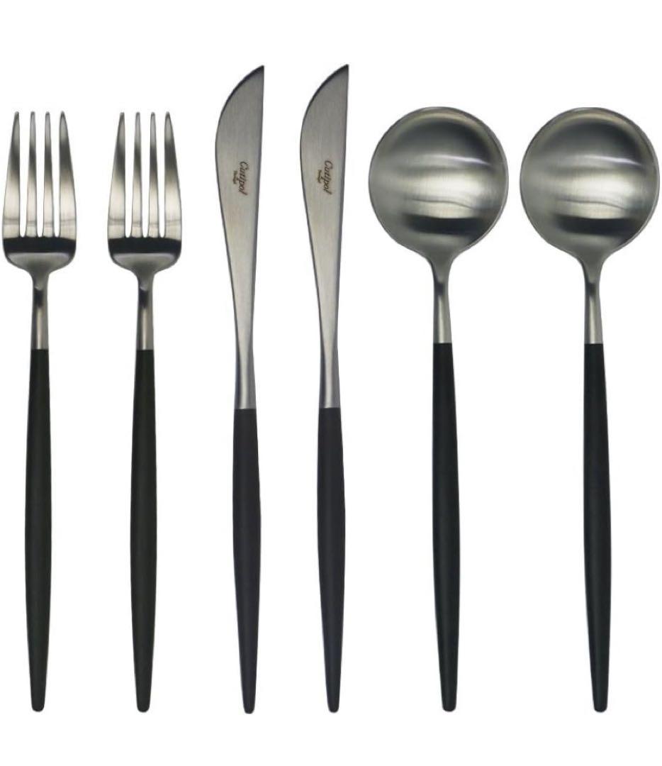 クチポール　ゴア　ブラック　ディナー6本セット