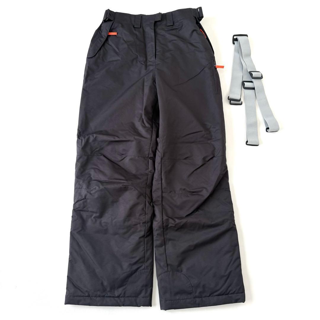 ROXY/SPALDING スキースノボウエア 上下 L 花柄/ブラウン 洗える