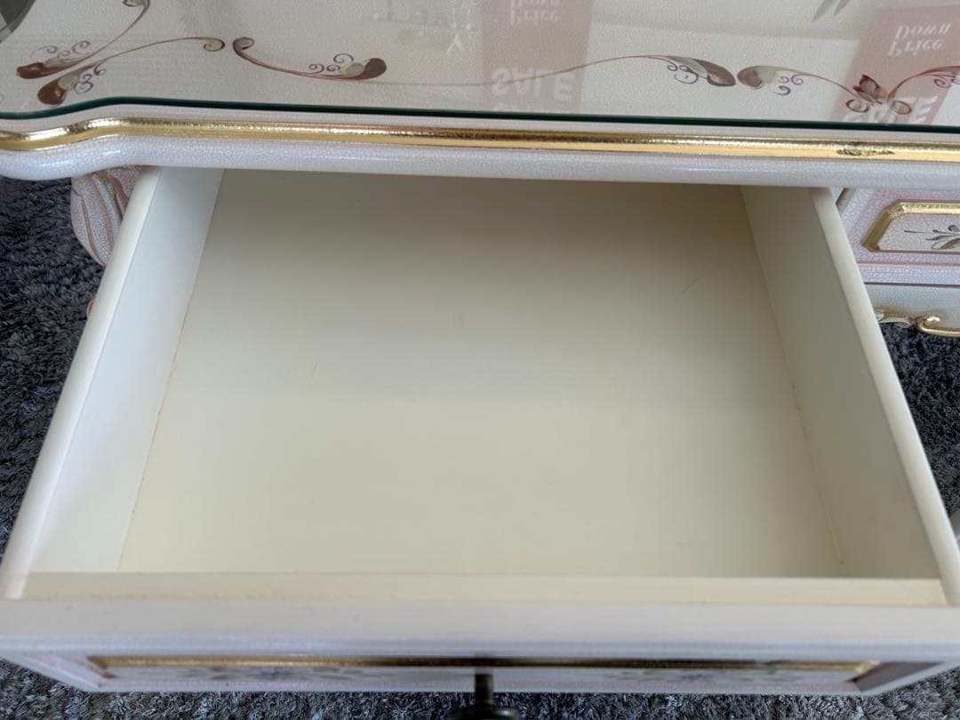 ロココ調　エレガントな猫足コンソールテーブル