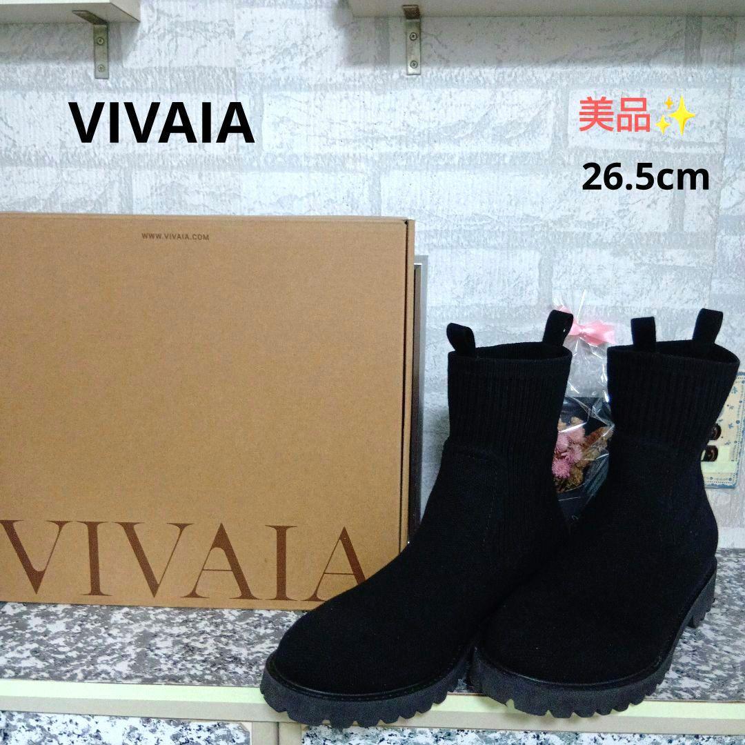 VIVAIA 美品✨️ブラック ニットブーツ