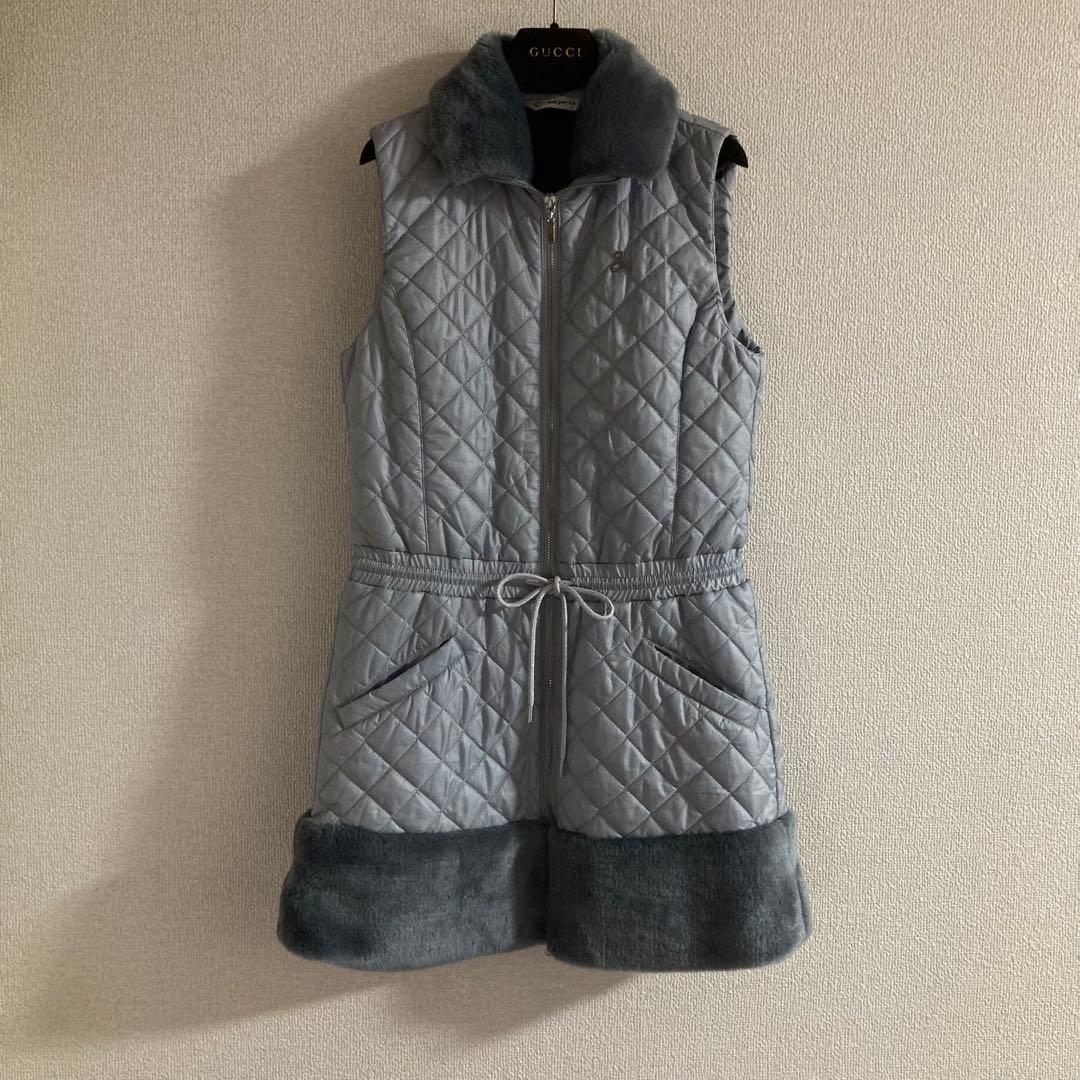 and per se キルティングロングベスト　ワンピース　M