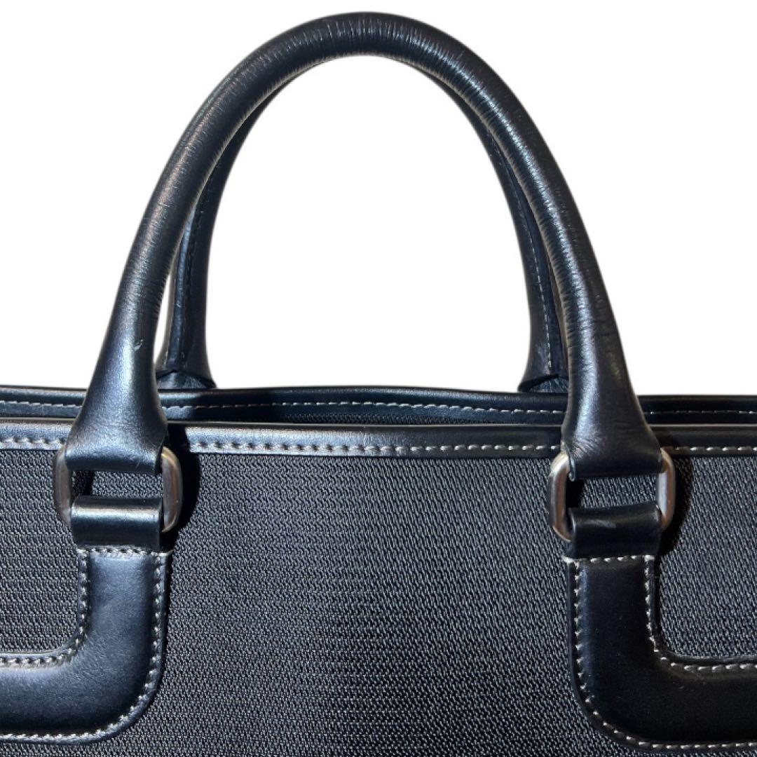 【美品】ポールスミス ジェーエルナイロン レザーコンビ　A4収納可　ブラック