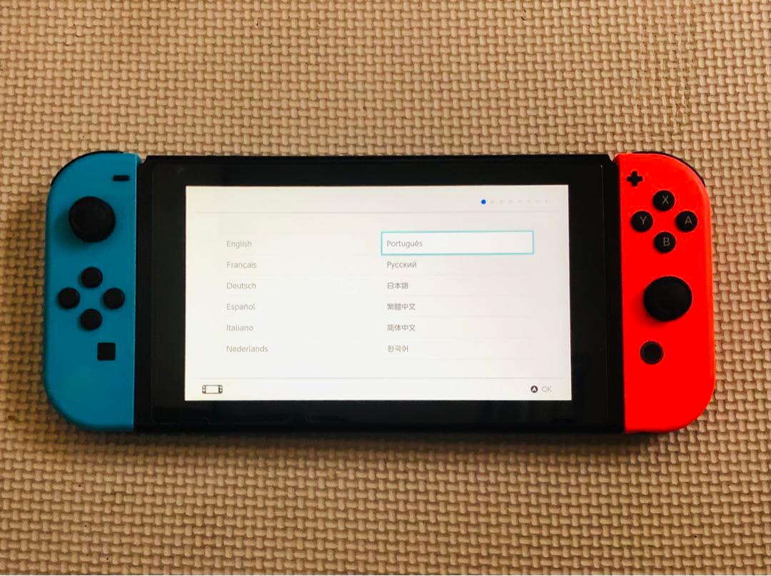 Nintendo Switch 本体 青/赤 2020年製【ジャンク品】