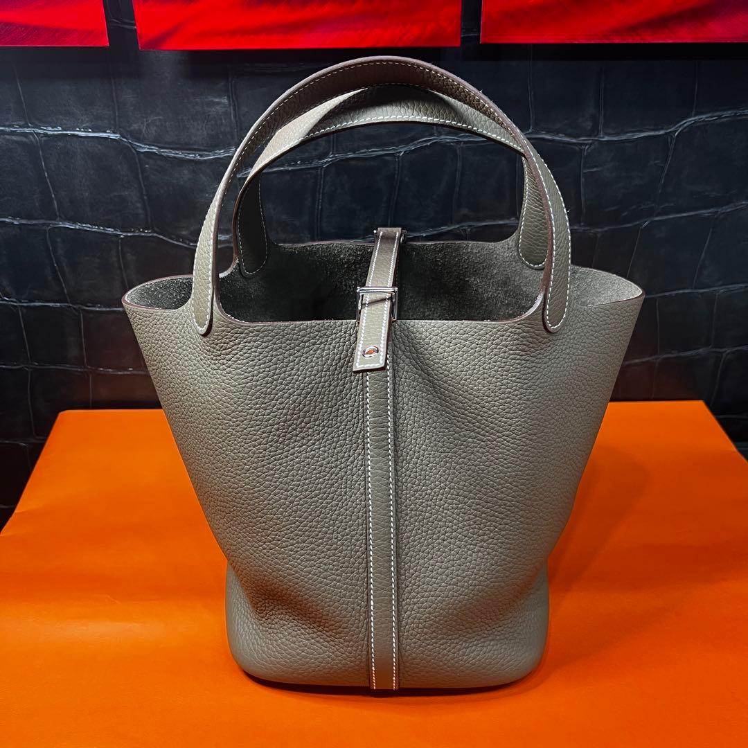 新品未使用 HERMES ピコタンMM エトゥープ C006683