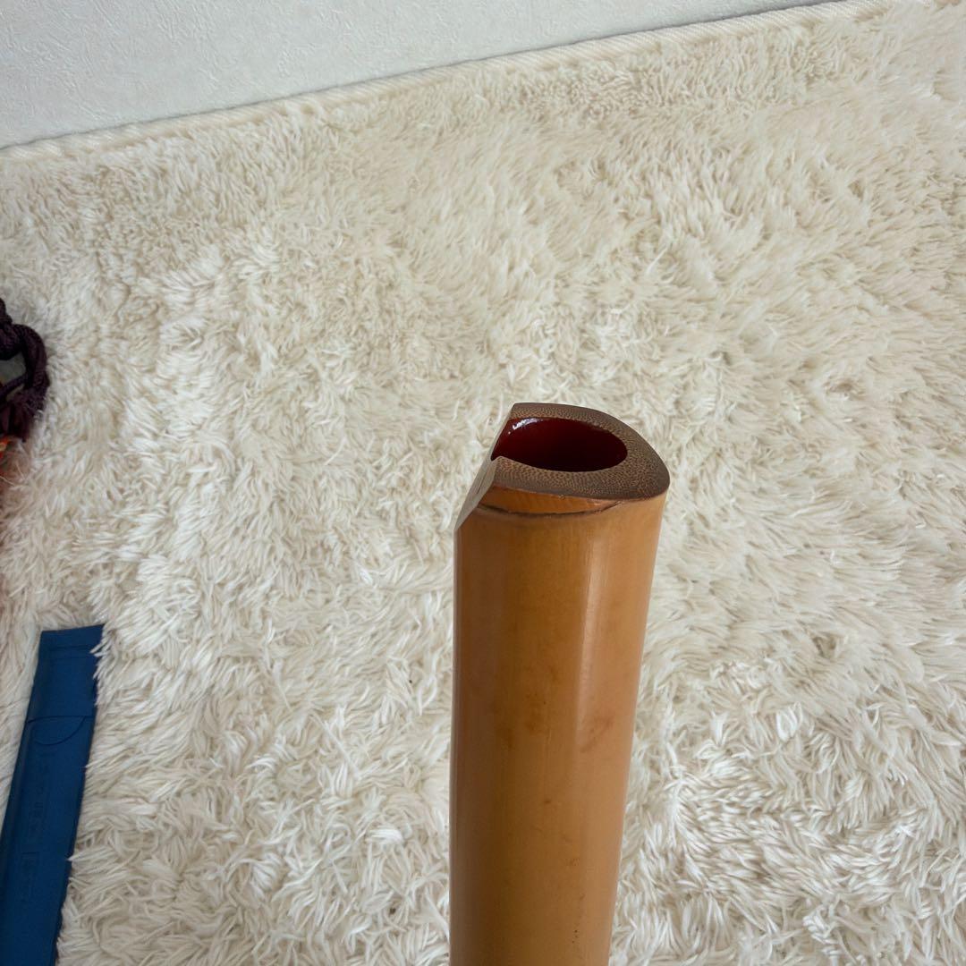 d*3様 尺八 竹製 二分割 ケース　文字あり 1.8尺