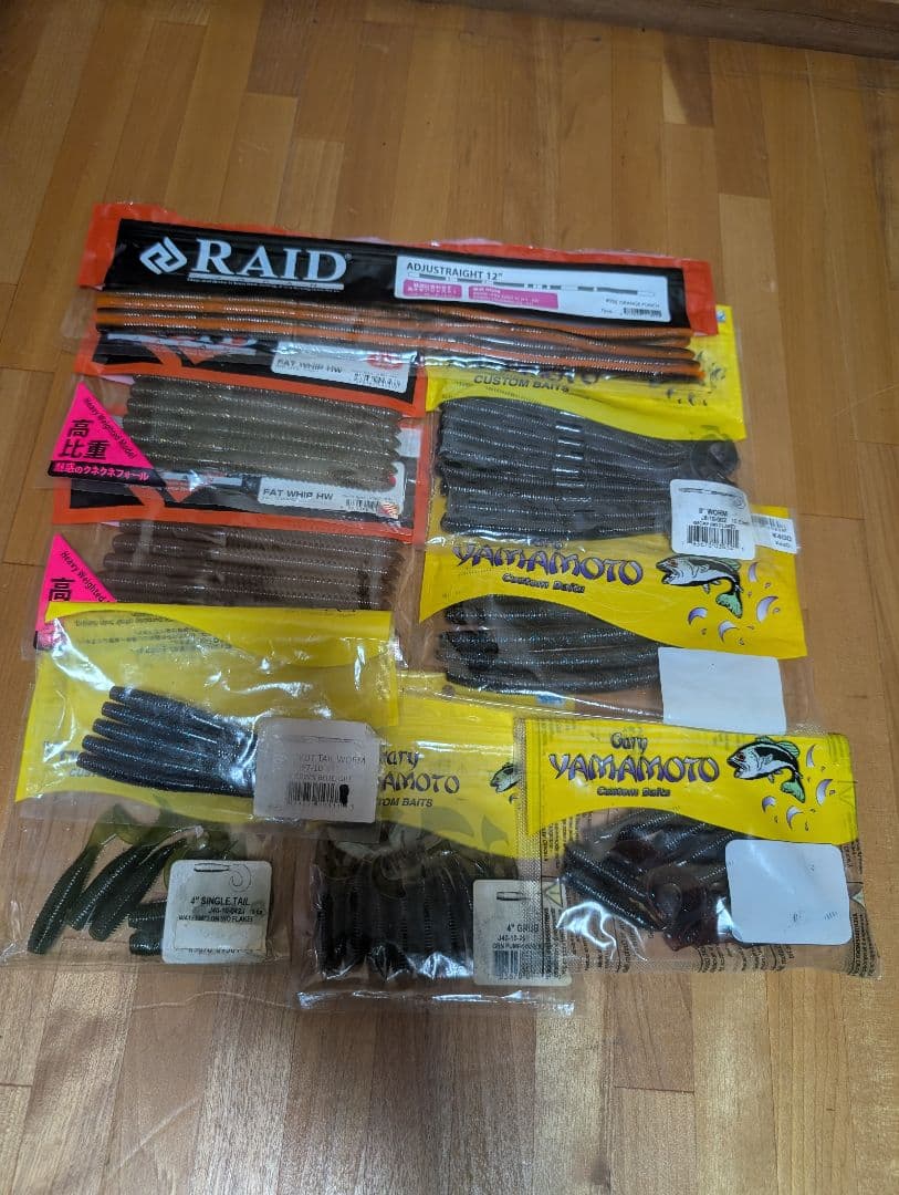 バス釣り引退セット　ルアーワームまとめ売り