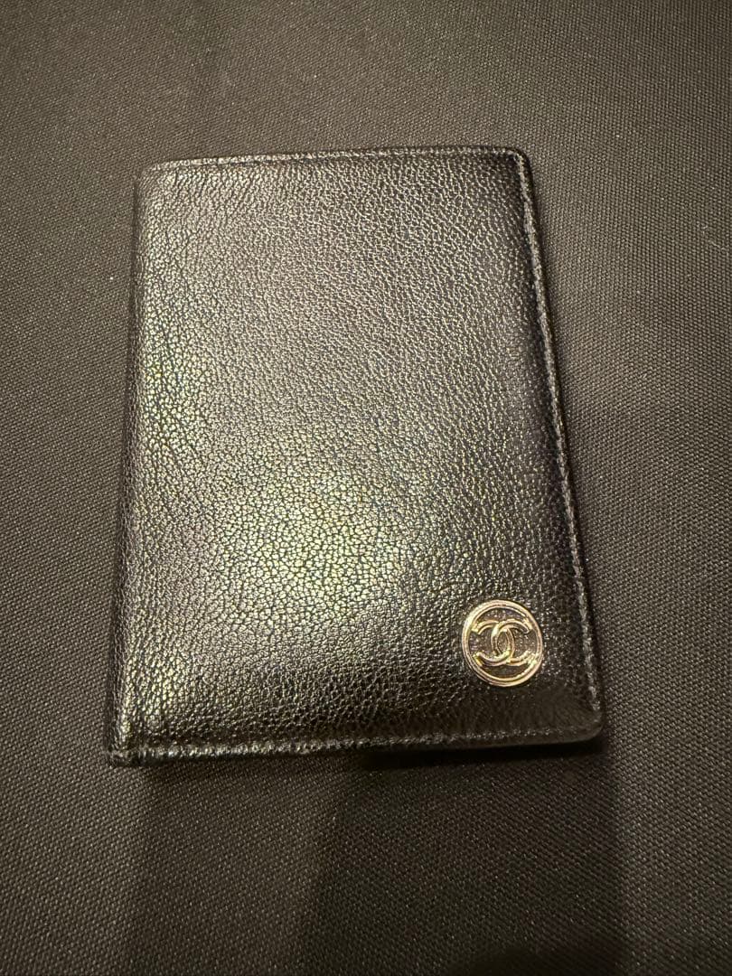 CHANEL ブラックレザー名刺入れ