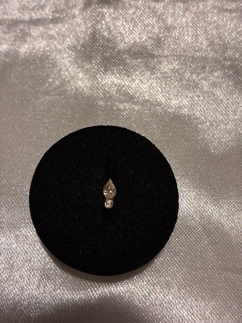 アナトメタル　アイコンエンド　 YG/CZ 14ゲージネジ式(片耳用)