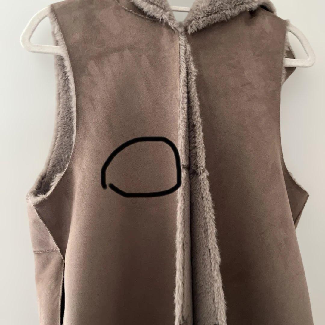 RIVE DROITE(リヴドロワ) エコファーフードジレ