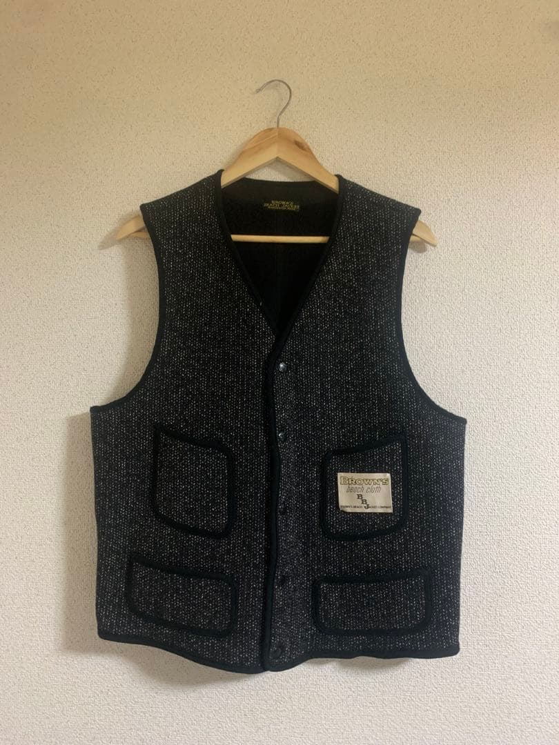 【希少サイズ】ブラウンズビーチジャケット　ベスト　size42 着画あり