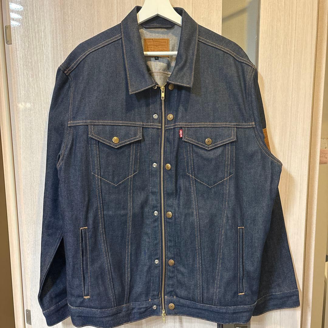Levi's ✖︎Kith ダークブルー ジップアップデニムジャケット XL