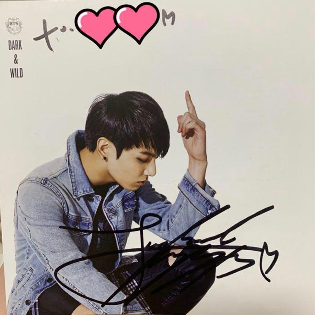 BTS 直筆サイン ジョングク JUNGKOOK