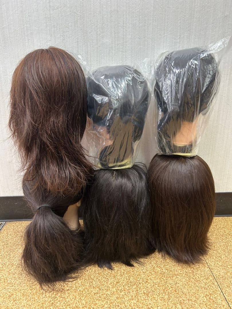 練習用ウィッグ 6体セット