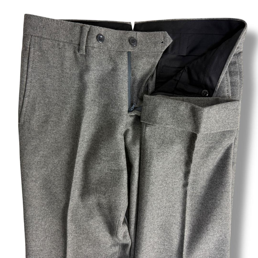 J7383 美品 リングヂャケット フランネル3ピーススーツ グレー 44