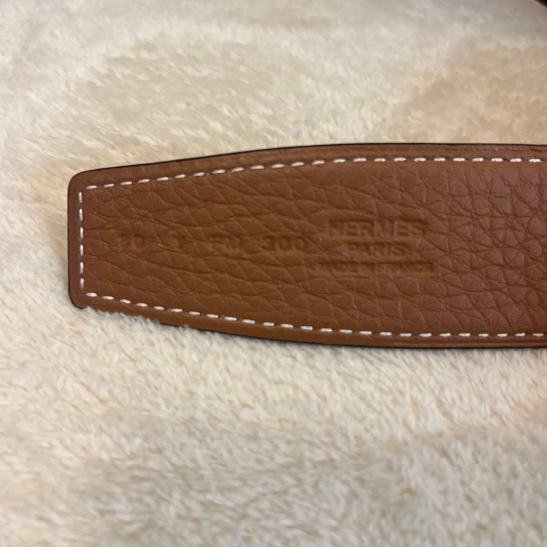 正規品 エルメス B刻印 Hバックル リバーシブル ベルト コンスタンスベルト