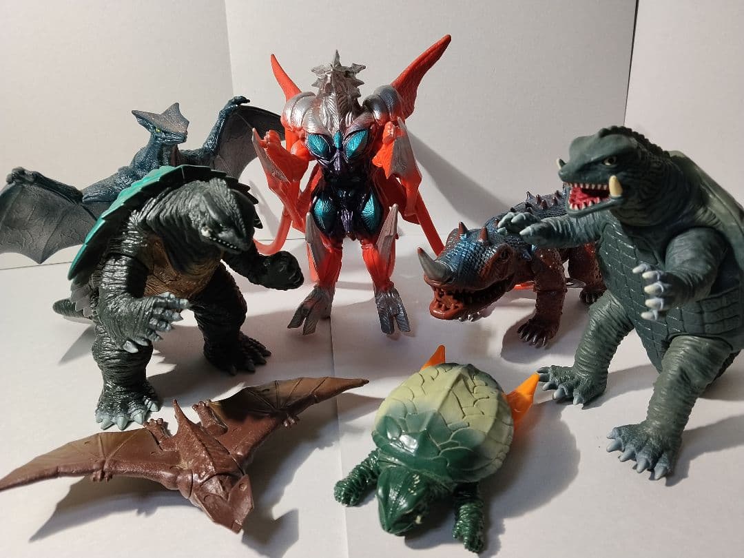 バンダイ、ソフビ、ガメラコレクション