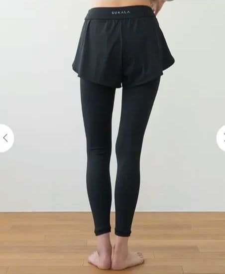 SUKALA ショートパンツ付きベーシックレギンス L